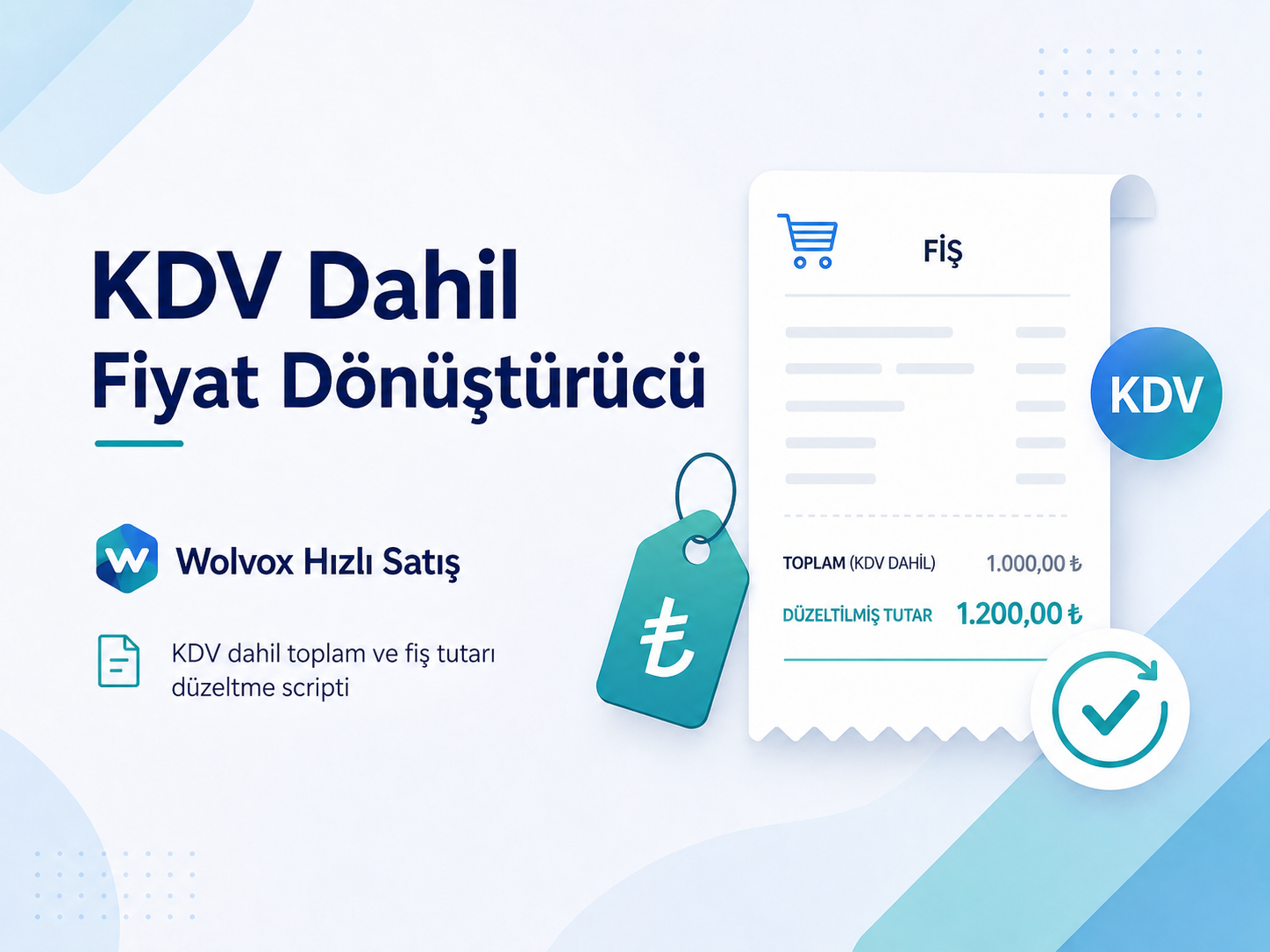 Hızlı Satış KDV Dahil Fiyat Dönüştürücü