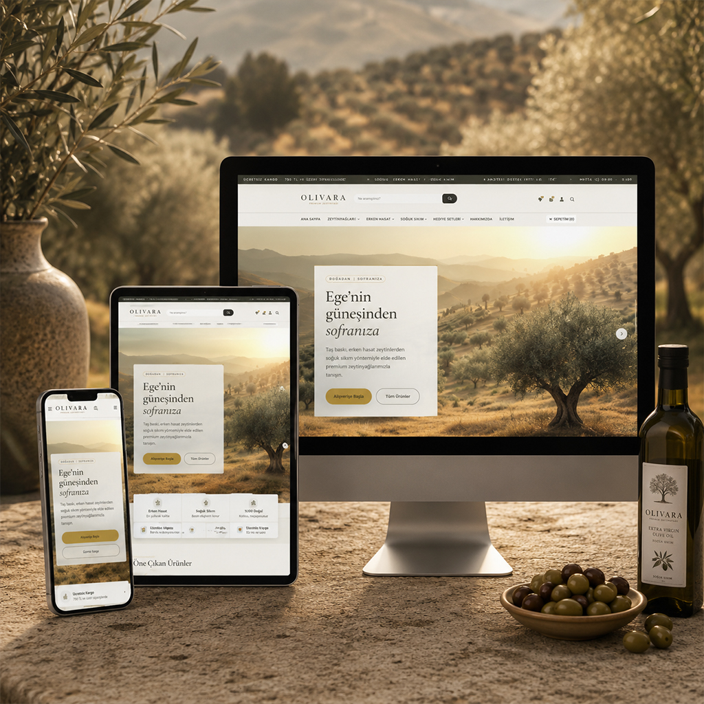 Premium Zeytinyağı Teması OLIVARA