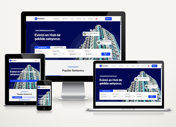 Emlak Gayrimenkul Web Paketi HouseBox