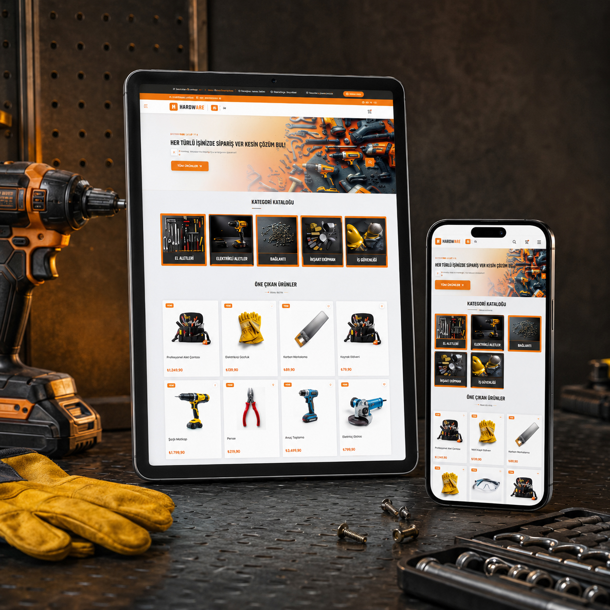 Premium Hırdavat Teması Hardware